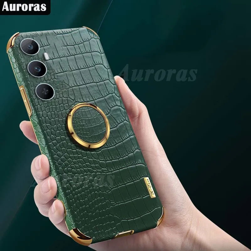 Auroras For Realme C65 5G Case With Ring Crocodile Pattern PU Leather Silicone Shell For Realme C63 C67 C61 Cover Fundas
Auroras For Realme C65 5G Case With Ring Crocodile Pattern PU Leather Silicone Shell For Realme C63 C67 C61 Cover Fundas