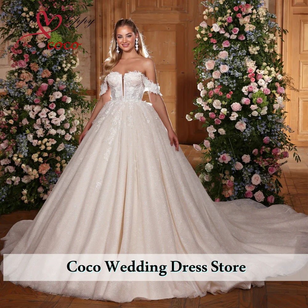 Customized Elegant Wedding Dress Sweetheart Off Shoulder Lace Applique Beading Bridal Gown Robe De Mariee
Customized Elegant Wedding Dress Sweetheart Off Shoulder Lace Applique Beading Bridal Gown Robe De Mariee