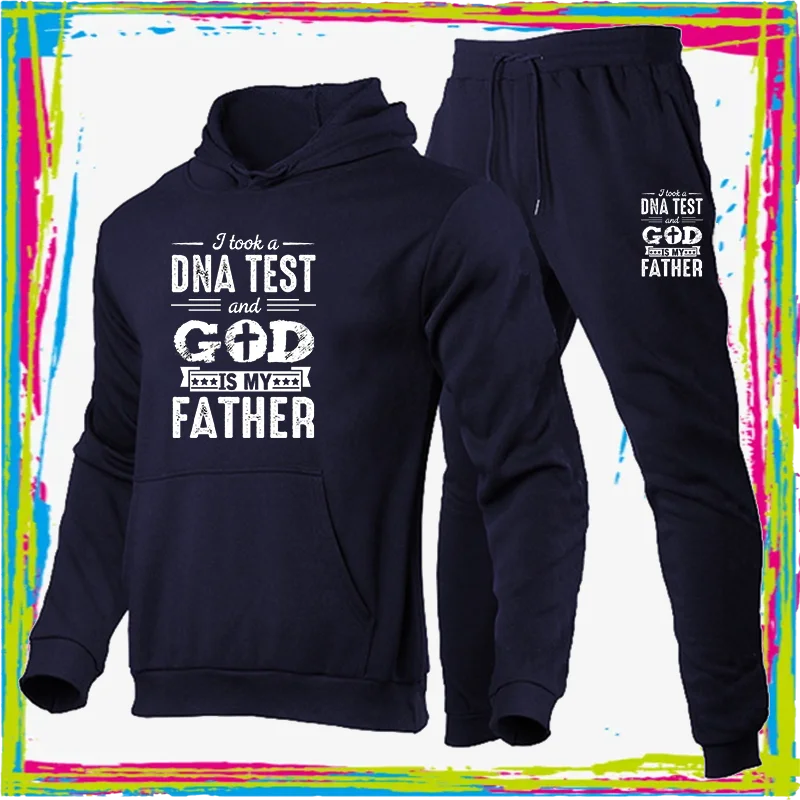 j took a DNA TEST and GOD IS MY FATHER Funny Text Printed Hoodie Clothing Casual Outdoor Sweatshirt + Jogging Pants 2 Piece Set
j took a DNA TEST and GOD IS MY FATHER Funny Text Printed Hoodie Clothing Casual Outdoor Sweatshirt + Jogging Pants 2 Piece Set