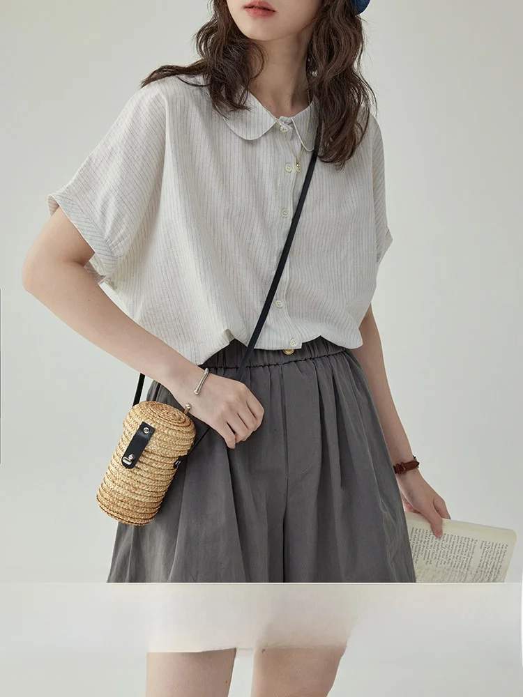High Waist Straight Leg Wide Leg Short Pants Casual Loose Fit Summer Elastic Waist Five-Point Pants AMUU North Island
High Waist Straight Leg Wide Leg Short Pants Casual Loose Fit Summer Elastic Waist Five-Point Pants AMUU North Island