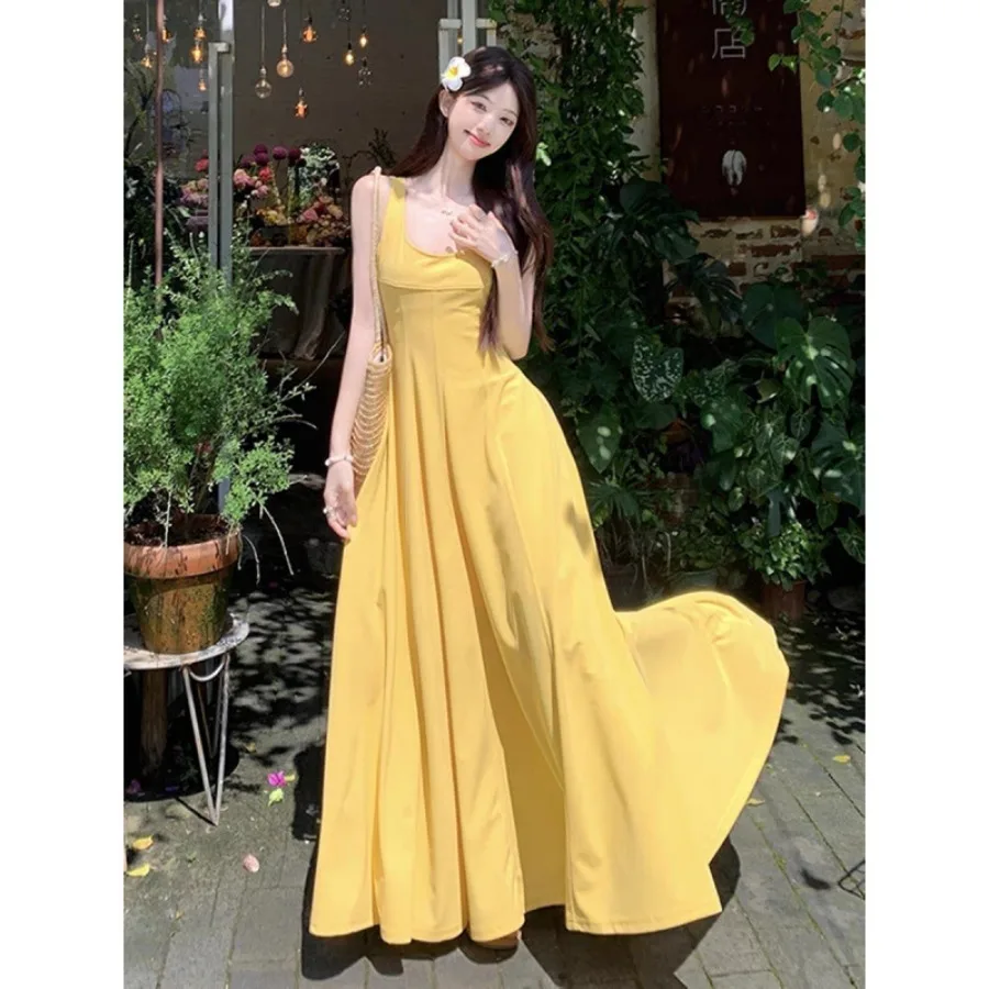 【New style】Seaside vacation yellow suspender dress New French super beautiful unique beautiful waist pinching long dress childr
【New style】Seaside vacation yellow suspender dress New French super beautiful unique beautiful waist pinching long dress childr