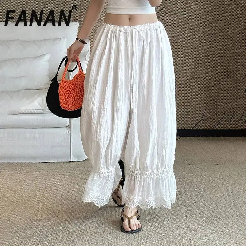 FANAN Casual Elastic Waist Lace-Up Patchwork BLOOMERS Calf-Length Pants Women New Summer 2026 Collection Fashion Clothing
FANAN Casual Elastic Waist Lace-Up Patchwork BLOOMERS Calf-Length Pants Women New Summer 2026 Collection Fashion Clothing
