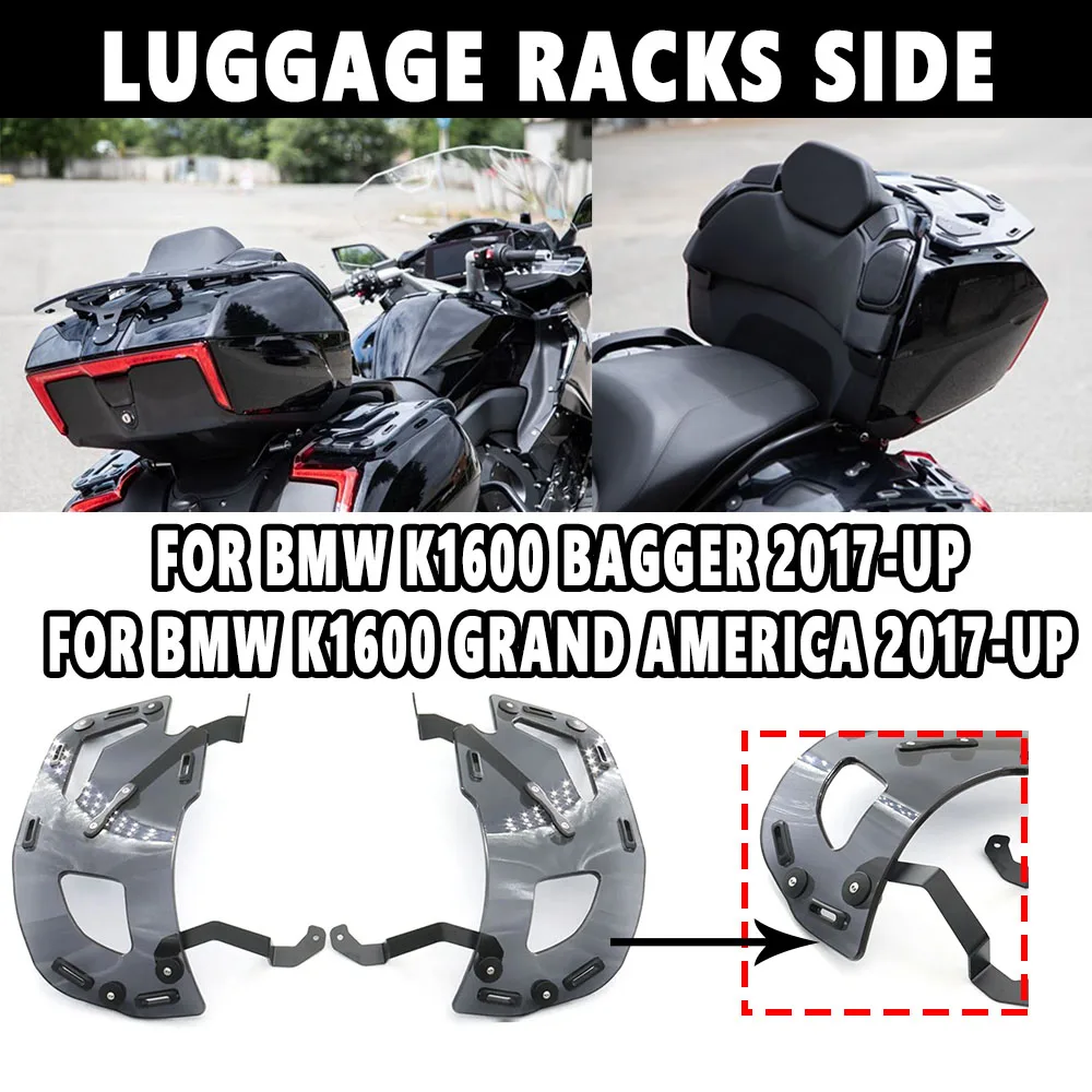 Motorcycle New Accessory Two Color Additional Luggage Racks On Side Panniers K 1600 For BMW K 1600 Grand America 2017+
Motorcycle New Accessory Two Color Additional Luggage Racks On Side Panniers K 1600 For BMW K 1600 Grand America 2017+