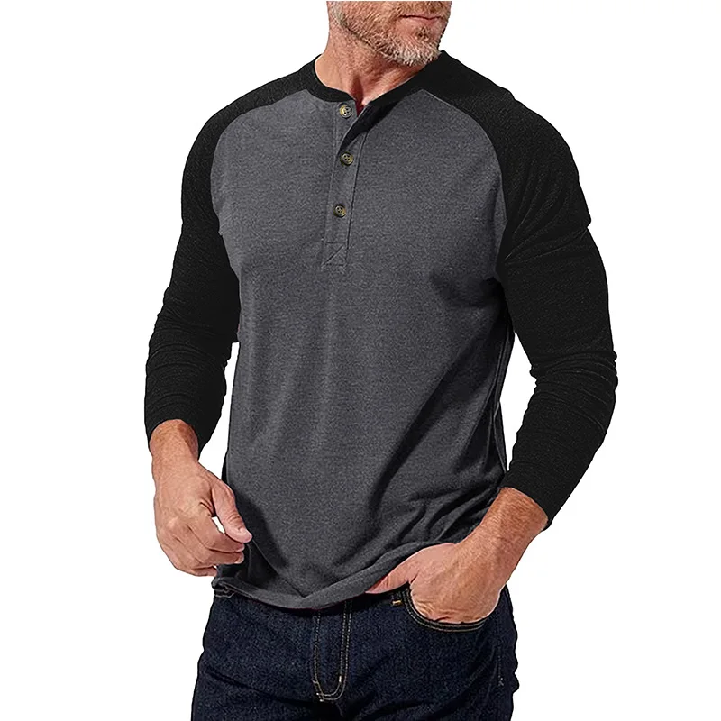 Mens Long Sleeve Tshirt Casual Slim Fit Pullover Top Daily Sports Wear Autumn Spring Fashion Henry Neck Tee
Mens Long Sleeve Tshirt Casual Slim Fit Pullover Top Daily Sports Wear Autumn Spring Fashion Henry Neck Tee
