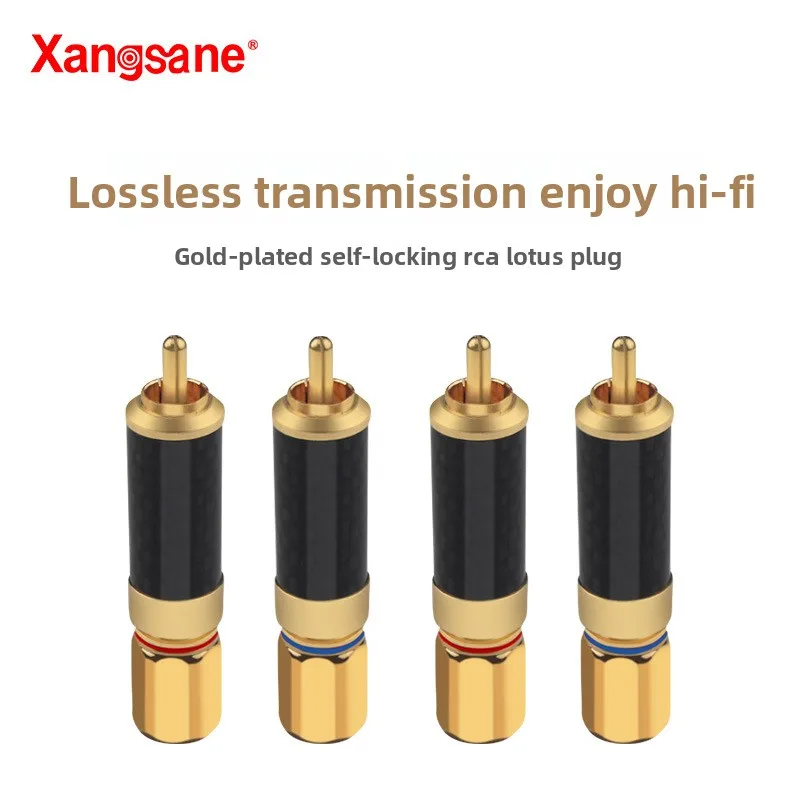 Xangsane/Elephant God, Thick Gold Plated Rhodium Lotus Plug RCA Plug/Video Audio Plug Ball Terminal
Xangsane/Elephant God, Thick Gold Plated Rhodium Lotus Plug RCA Plug/Video Audio Plug Ball Terminal