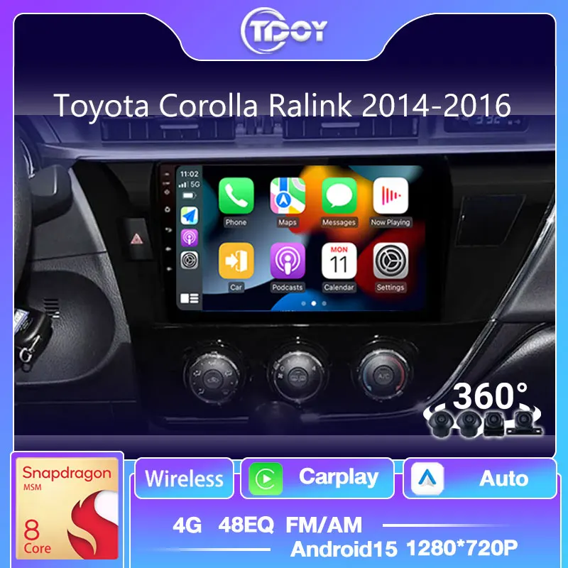 Car Radio For Toyota Corolla Ralink 2014-2016 Carplay Android Multimedia Head Unit Automotive Car Video Player Android Auto wifi 
Car Radio For Toyota Corolla Ralink 2014-2016 Carplay Android Multimedia Head Unit Automotive Car Video Player Android Auto wifi