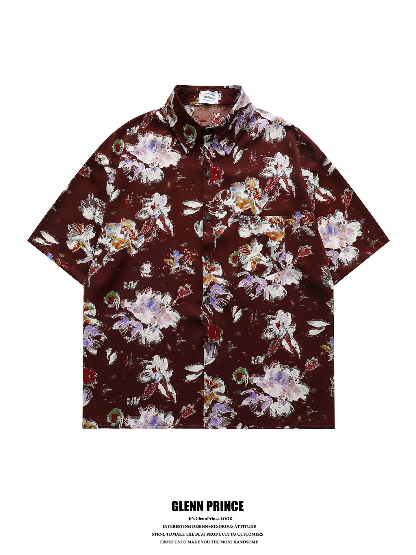 GPstudio Vintage Hong Kong Style Floral Print Short Sleeve Shirt Men's Summer Elegant Fashionable Polyester Fiber Loose Fit
GPstudio Vintage Hong Kong Style Floral Print Short Sleeve Shirt Men's Summer Elegant Fashionable Polyester Fiber Loose Fit