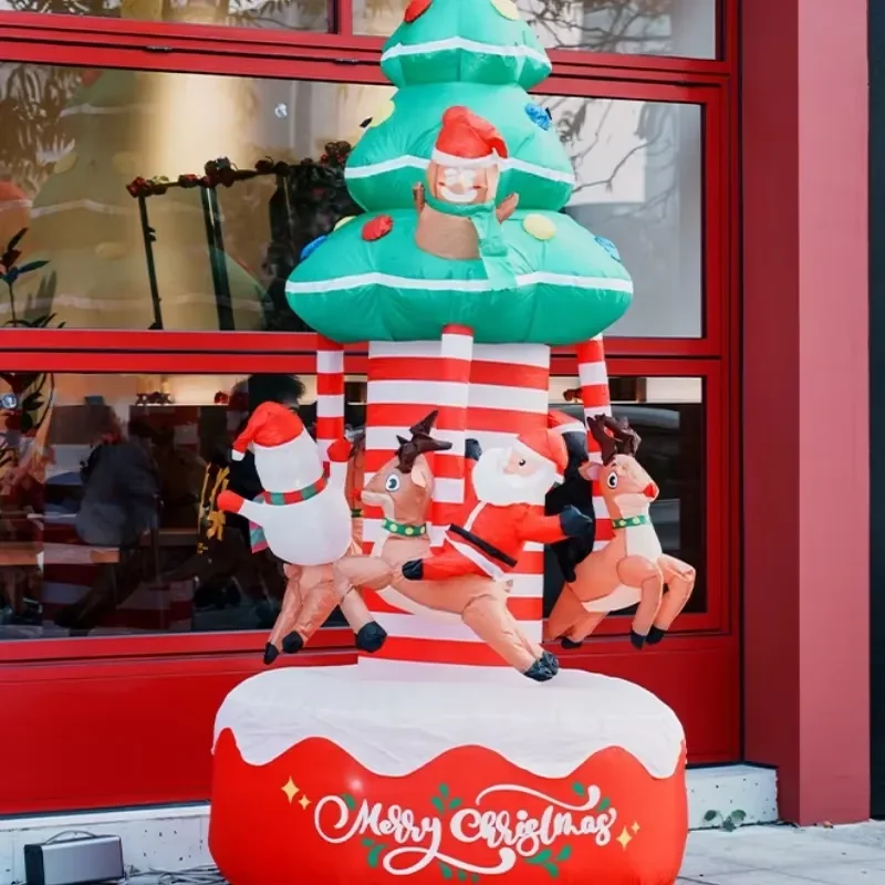 New Design Outdoor Christmas Creative Decorations Carousel Inflatable Model Products
New Design Outdoor Christmas Creative Decorations Carousel Inflatable Model Products