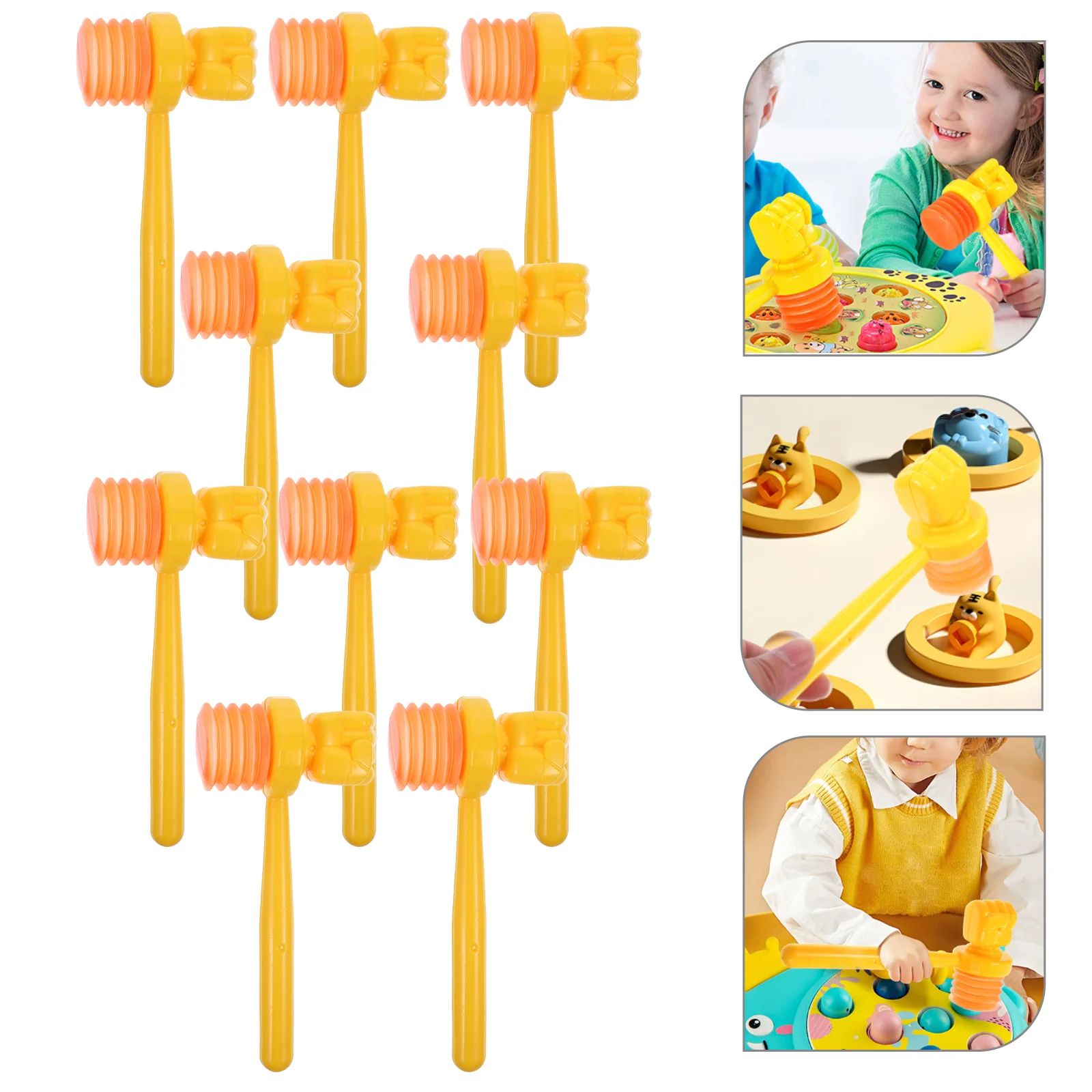 10 Pcs Mini Hammer Mallet Toys Tools Golden Eggs Hammering Kids for Toddler Pounding
10 Pcs Mini Hammer Mallet Toys Tools Golden Eggs Hammering Kids for Toddler Pounding