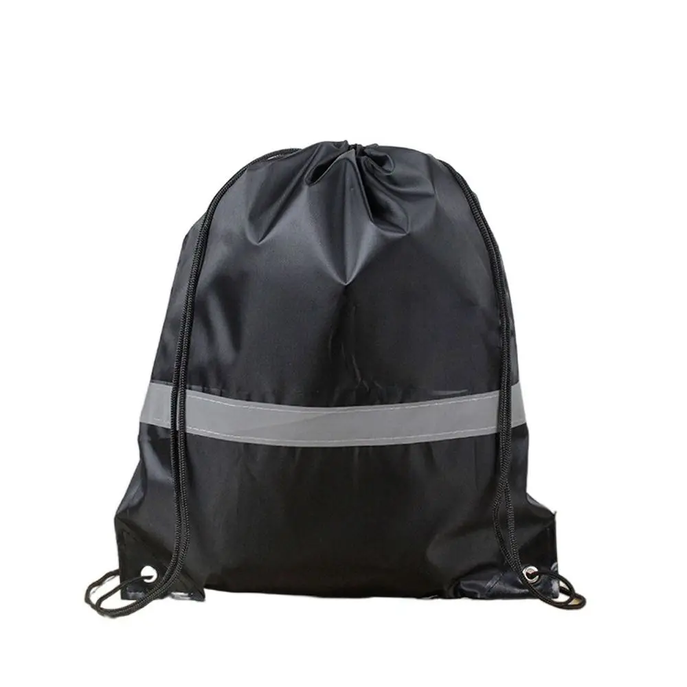 Reflective Stripe Drawstring Gym Backpack Waterproof Solid Color Nylon Sports Shoulder Bag 210D Polyester Foldable
Reflective Stripe Drawstring Gym Backpack Waterproof Solid Color Nylon Sports Shoulder Bag 210D Polyester Foldable