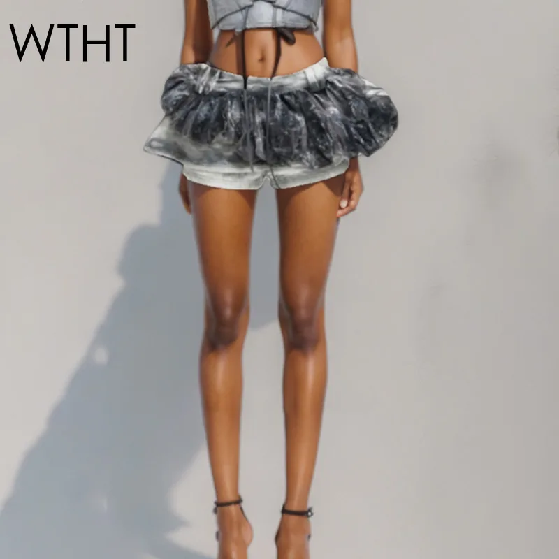 WTHT Vintage Fashion Women's Wash Puff A-line Denim Skirts 2025 Summer Trendy High Waist Mini Skirt Female 1LS1887
WTHT Vintage Fashion Women's Wash Puff A-line Denim Skirts 2025 Summer Trendy High Waist Mini Skirt Female 1LS1887