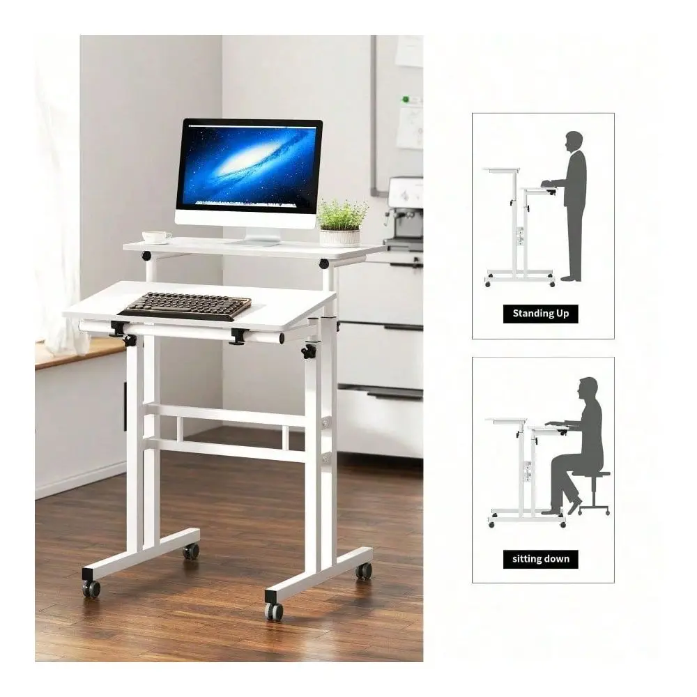 Desk, Home Computer Desk, Height Adjustable, Standing Desk, Black
Desk, Home Computer Desk, Height Adjustable, Standing Desk, Black