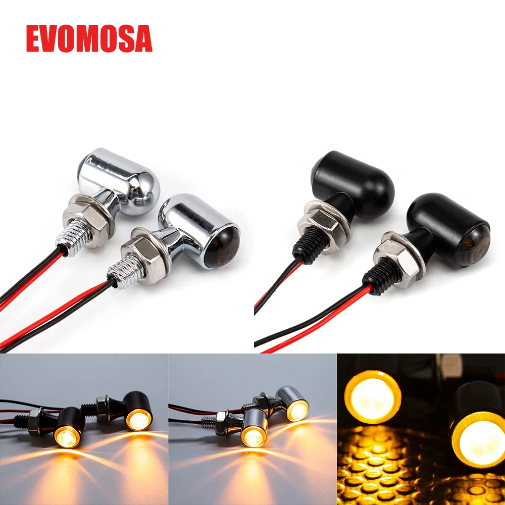8mm Motorcycle LED Turn Signal Light Retro Amber Indicator Flasher Lamp 12V Smoke Lens For Yamaha For Harley For Honda MT09 MT07
8mm Motorcycle LED Turn Signal Light Retro Amber Indicator Flasher Lamp 12V Smoke Lens For Yamaha For Harley For Honda MT09 MT07