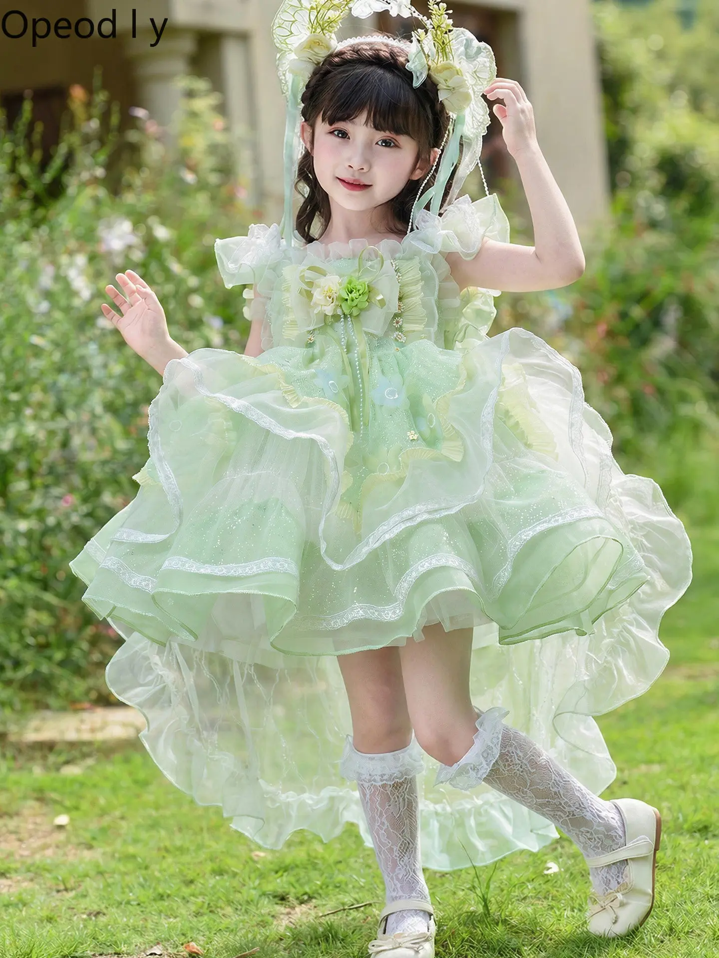 Girls Sweet Lolita Dress 2026 Summer New Birthday Party Princess Style Cute Doll Sense Children Puffy Gauze Trailing Dress
Girls Sweet Lolita Dress 2026 Summer New Birthday Party Princess Style Cute Doll Sense Children Puffy Gauze Trailing Dress