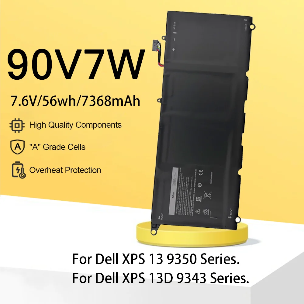 90V7W JHXPY JD25G 090V7W 7,6 В 56WH Аккумулятор для ноутбука Dell XPS 13 9343 XPS13 9350 13D-9343 P54G 0N7T6 5K9CP RWT1R 0DRRP
90V7W JHXPY JD25G 090V7W 7,6 В 56WH Аккумулятор для ноутбука Dell XPS 13 9343 XPS13 9350 13D-9343 P54G 0N7T6 5K9CP RWT1R 0DRRP