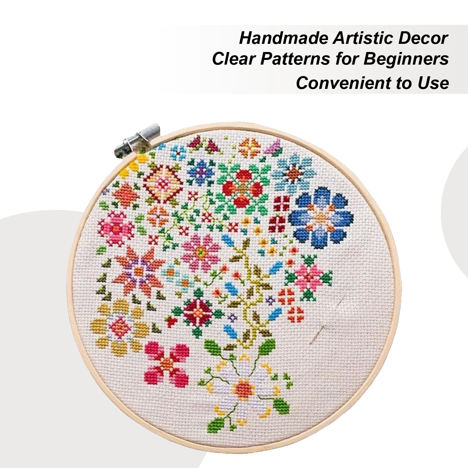 Набор для вышивания, узор ручной работы, художественные ремесла, цветочный набор для ручной вышивки для фестиваля, праздника, дома, унисекс, украшение для взрослых
Набор для вышивания, узор ручной работы, художественные ремесла, цветочный набор для ручной вышивки для фестиваля, праздника, дома, унисекс, украшение для взрослых