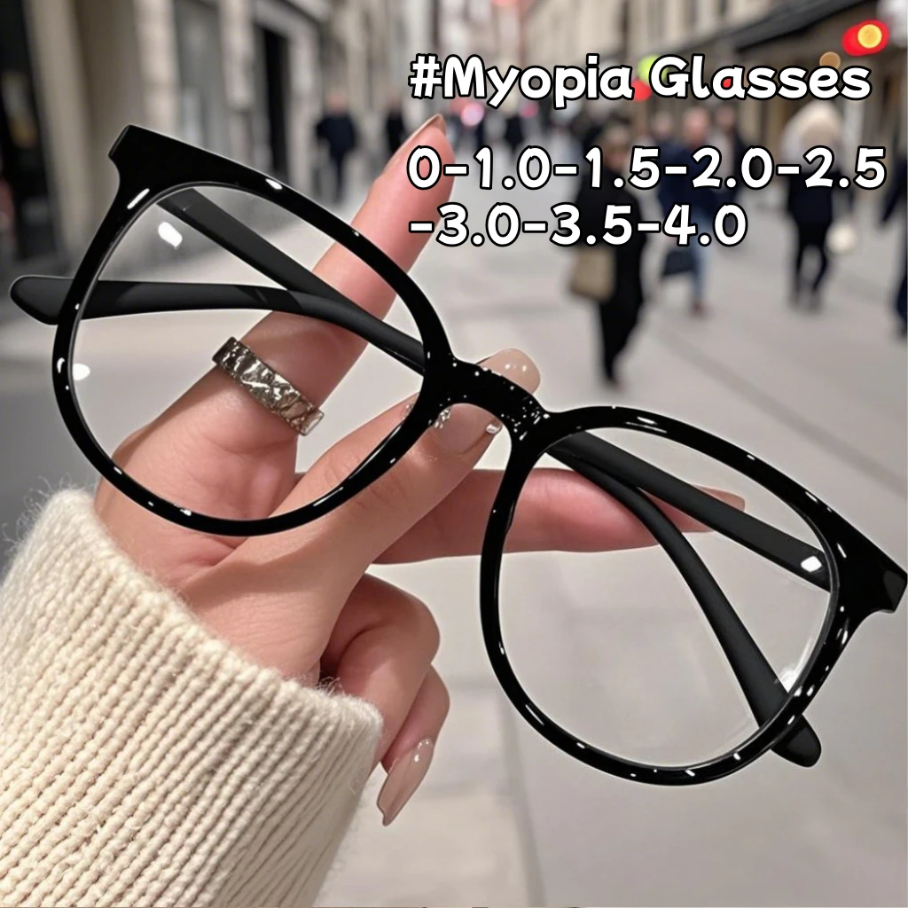 Fashionable New Large Square Frame Myopia Glasses with Prescription Anti-blue Light Women's Goggles Diopter -1.0 To -4.0 
Fashionable New Large Square Frame Myopia Glasses with Prescription Anti-blue Light Women's Goggles Diopter -1.0 To -4.0