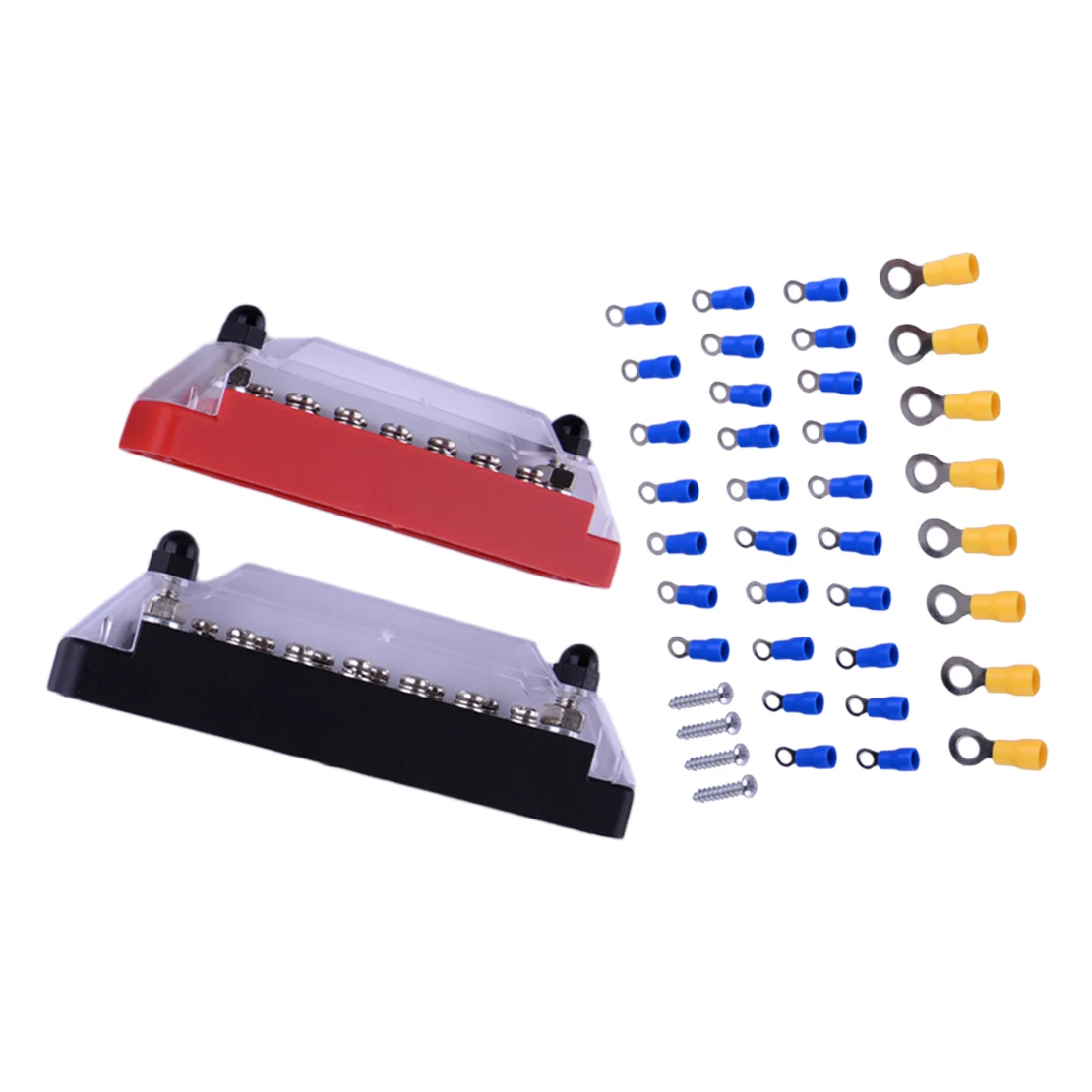 14 Way Car Boat Marine Power Distribution Terminal Block Bus Bar 150A Red & Black
14 Way Car Boat Marine Power Distribution Terminal Block Bus Bar 150A Red & Black