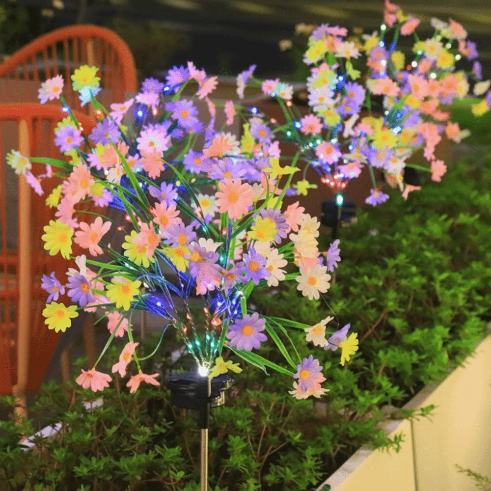 7 Head Solar Powered Lamp Small Wild Chrysanthemum Simulation Flower LED Stake Light Waterproof Plug-in Design Lawn Light Garden
7 Head Solar Powered Lamp Small Wild Chrysanthemum Simulation Flower LED Stake Light Waterproof Plug-in Design Lawn Light Garden