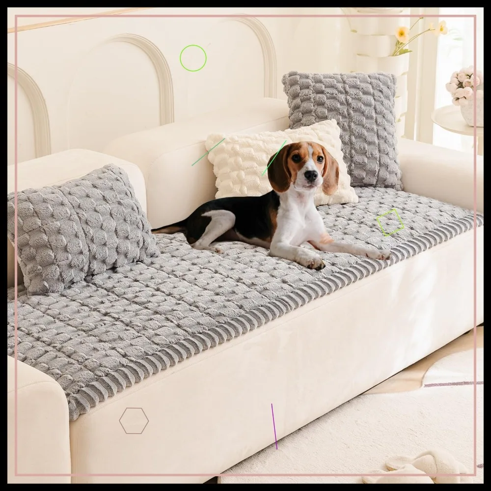Fuzzy Couch Cover for Dogs, Pet-Friendly Washable Non-Slip Sofa Slipcover, Geometric Jacquard Coral Protector
Fuzzy Couch Cover for Dogs, Pet-Friendly Washable Non-Slip Sofa Slipcover, Geometric Jacquard Coral Protector