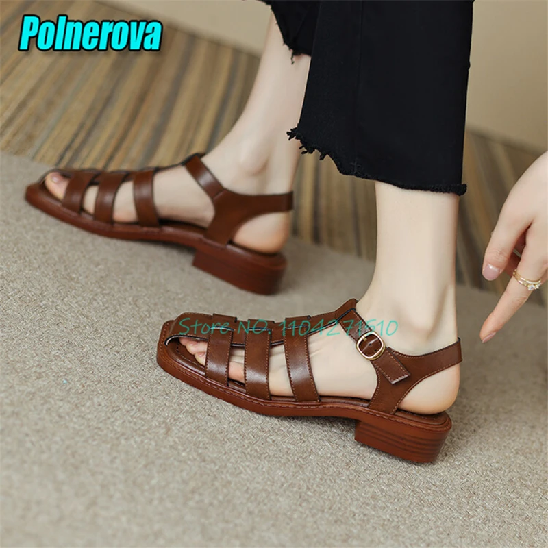 Women Retro Square Toe Roman Sandals Summer Fashion Hollow Cross Woven Belt Thick Soled Casual Shoes Outdoor Comfortable Flats
Women Retro Square Toe Roman Sandals Summer Fashion Hollow Cross Woven Belt Thick Soled Casual Shoes Outdoor Comfortable Flats