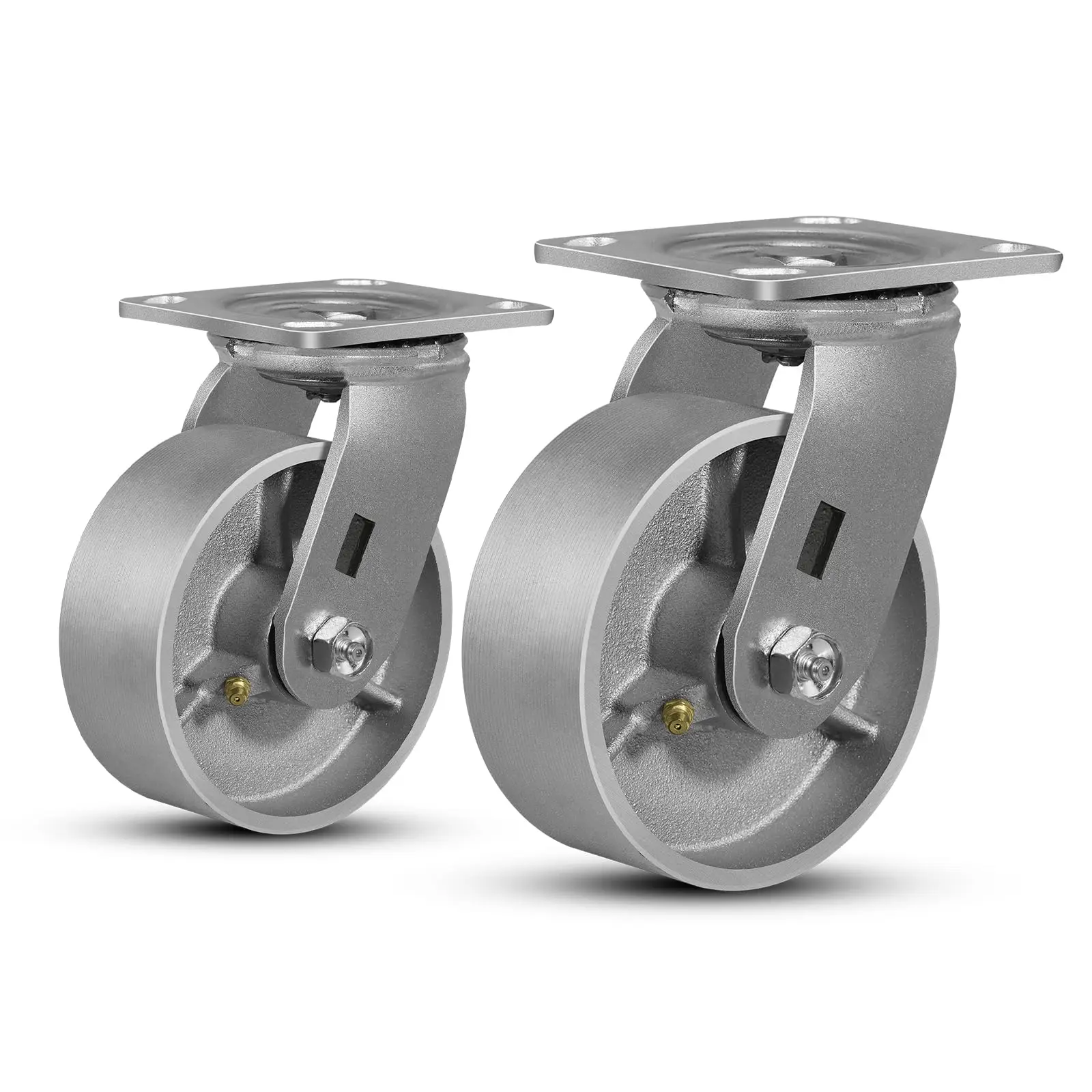8 Inch Diameter X 2 Inch Width Heavy Duty Steel Industrial Caster With Cast Iron Wheel, 1500 Lb Load Capacity, Includes Brake
8 Inch Diameter X 2 Inch Width Heavy Duty Steel Industrial Caster With Cast Iron Wheel, 1500 Lb Load Capacity, Includes Brake