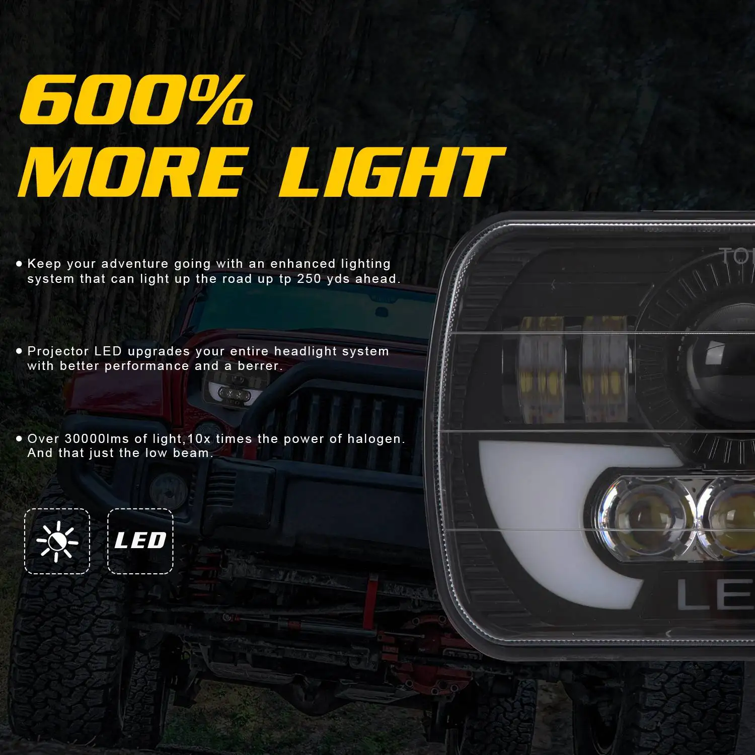 Classy-7X6 5X7 120W Car Led Headlight Hi/Lo For Chevy Express Cargo Van 1500 2500 3500
Classy-7X6 5X7 120W Car Led Headlight Hi/Lo For Chevy Express Cargo Van 1500 2500 3500