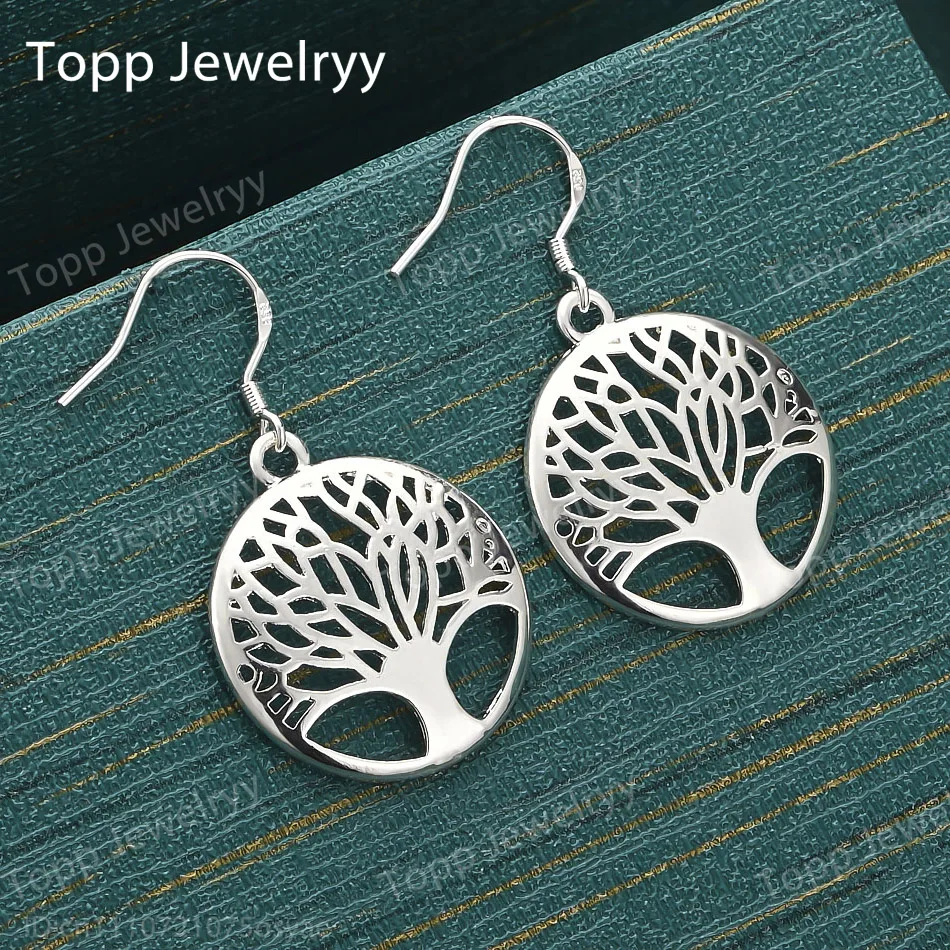 925 Sterling Silver Exquisite Hollow Tree Earrings for Fashion Women Wedding Accessories Gift Jewelry
925 Sterling Silver Exquisite Hollow Tree Earrings for Fashion Women Wedding Accessories Gift Jewelry