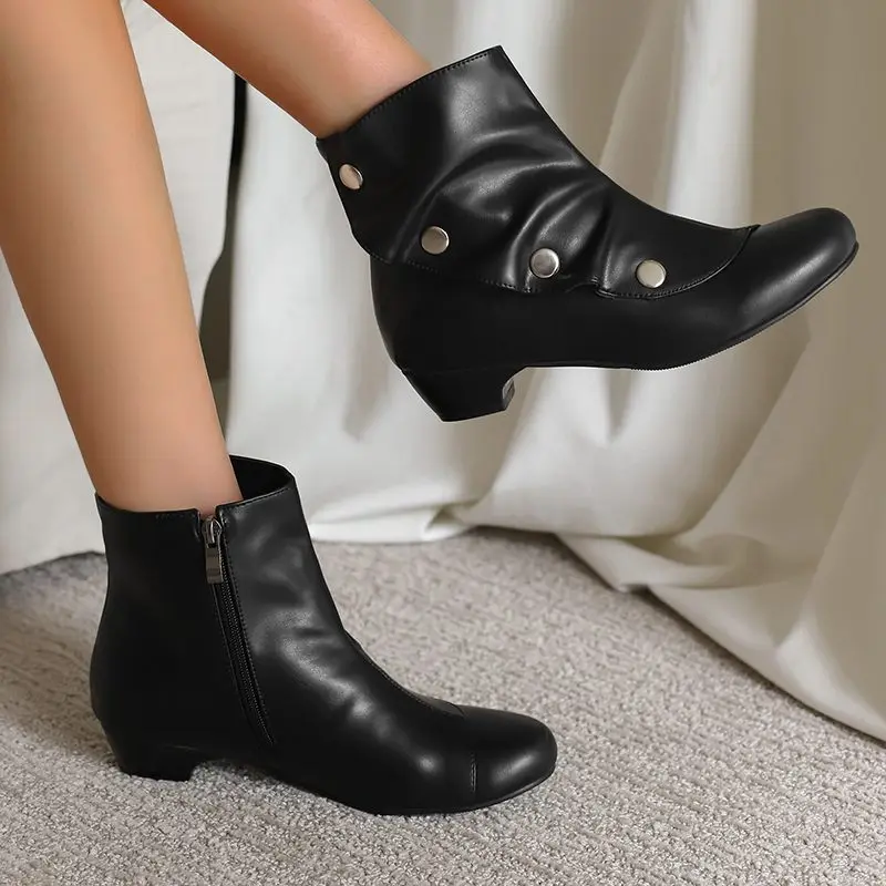 ASILETO Leisure Female Ankle Boots Block Heels 3.5cm Rivets Decoration 46 47 48 Vintage Booty
ASILETO Leisure Female Ankle Boots Block Heels 3.5cm Rivets Decoration 46 47 48 Vintage Booty