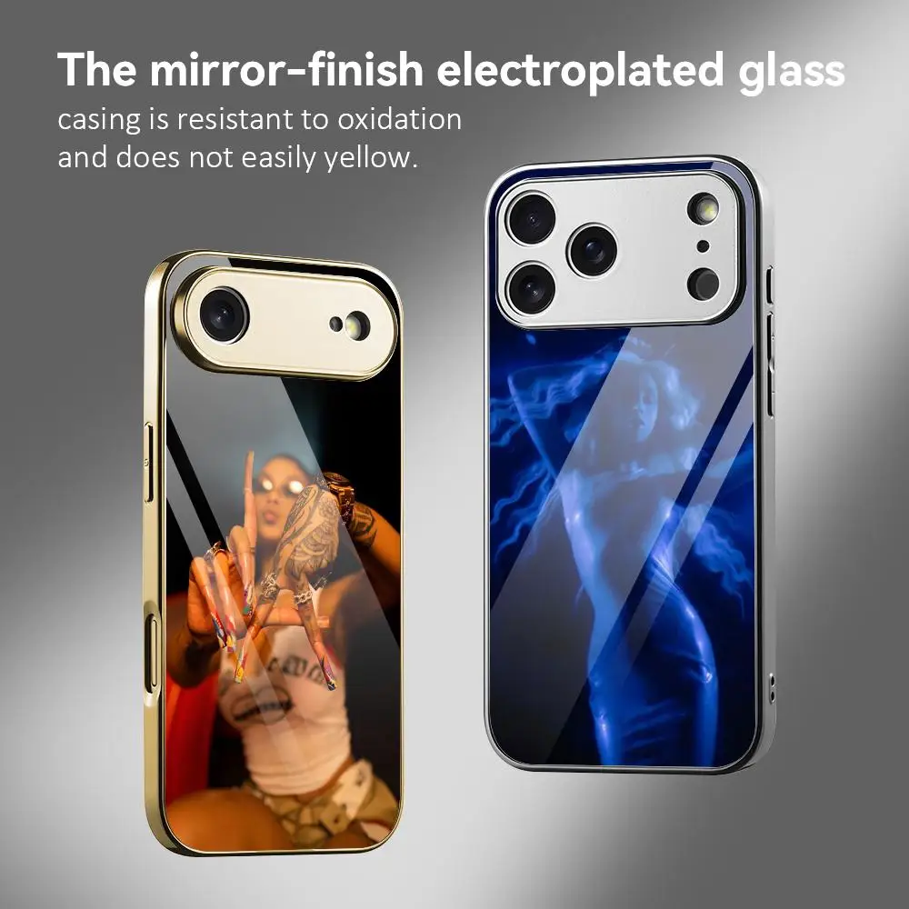 B- Bad G-Gyal LA JOIA Phone Case For iPhone 17 16 15 14 13 12 Pro Max Plus Electroplated Metal Bumper Case Tempered Glass Back
B- Bad G-Gyal LA JOIA Phone Case For iPhone 17 16 15 14 13 12 Pro Max Plus Electroplated Metal Bumper Case Tempered Glass Back