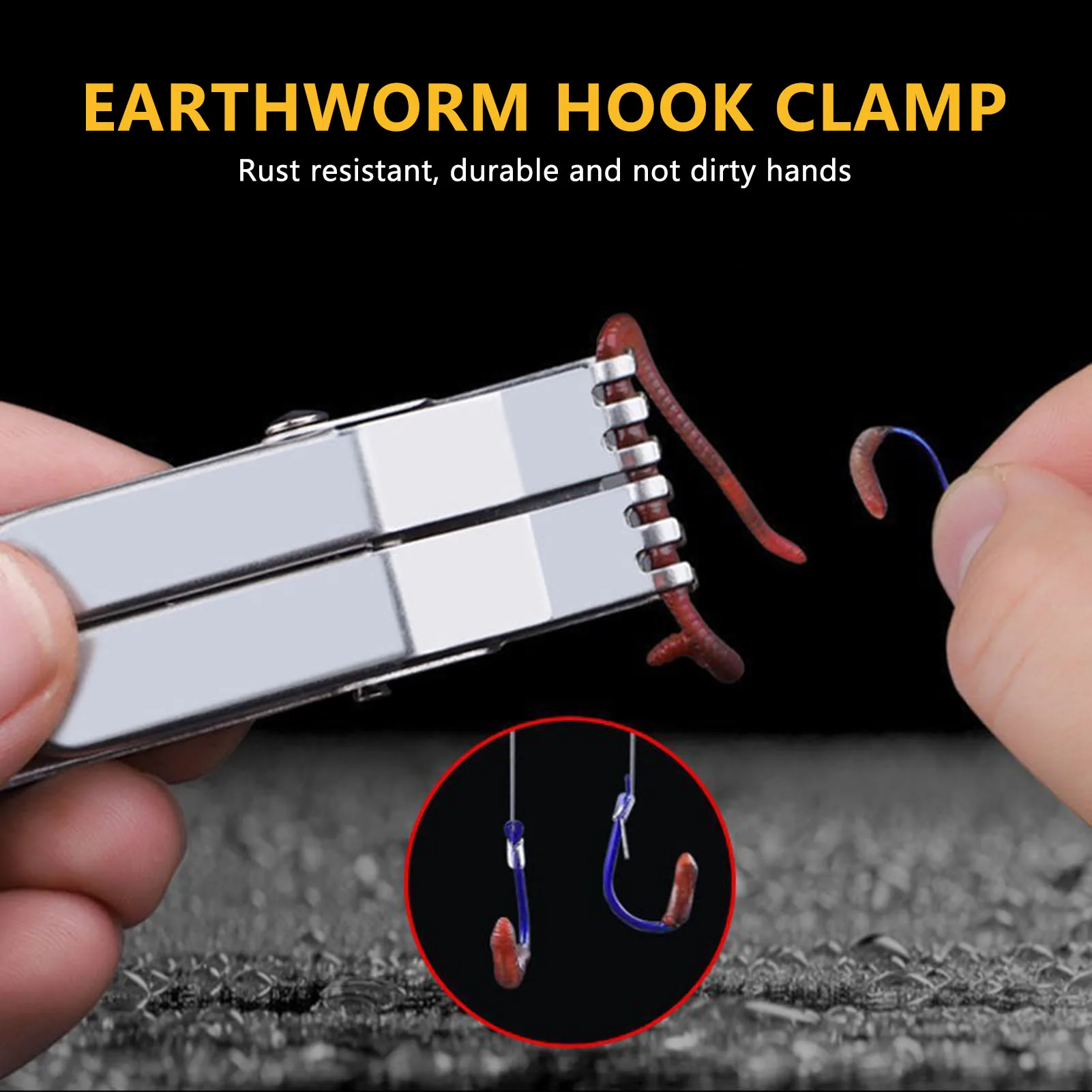 Fish Bait Fixture Stainless Steel Red Worm Earthworm Live Bait Clip 2pcs Outdoor Durable Baiting Device Fishing Gear Fish Feeder
Fish Bait Fixture Stainless Steel Red Worm Earthworm Live Bait Clip 2pcs Outdoor Durable Baiting Device Fishing Gear Fish Feeder