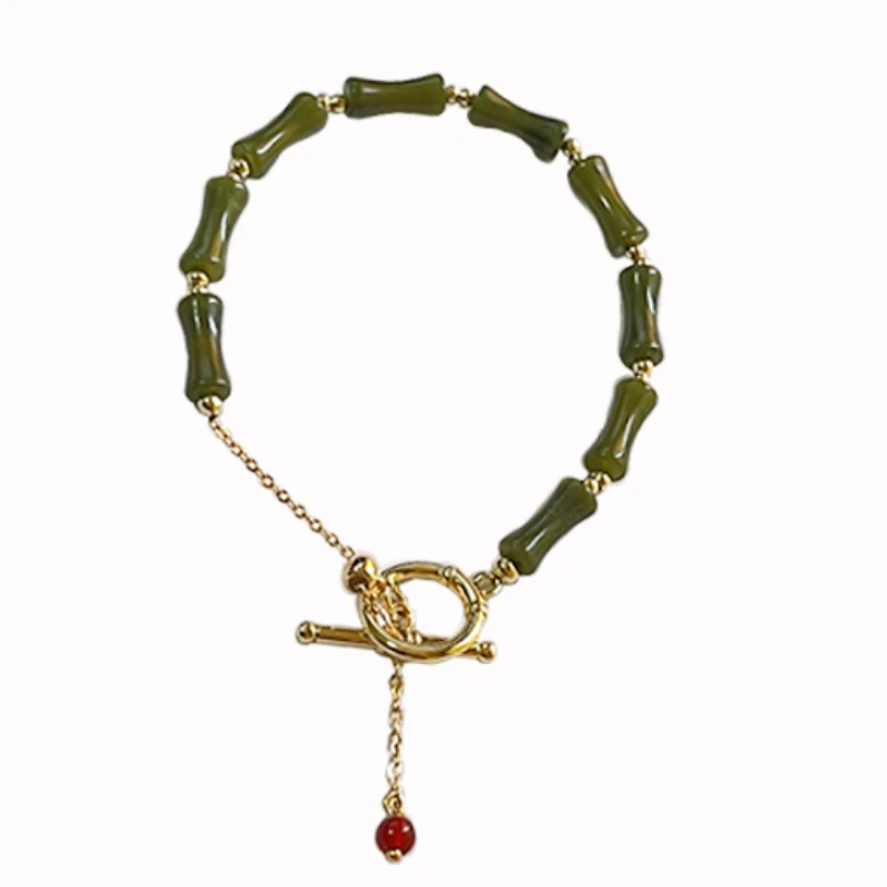 Light luxury national style temperament white bamboo bracelet retro high-end good luck bracelet
Light luxury national style temperament white bamboo bracelet retro high-end good luck bracelet
