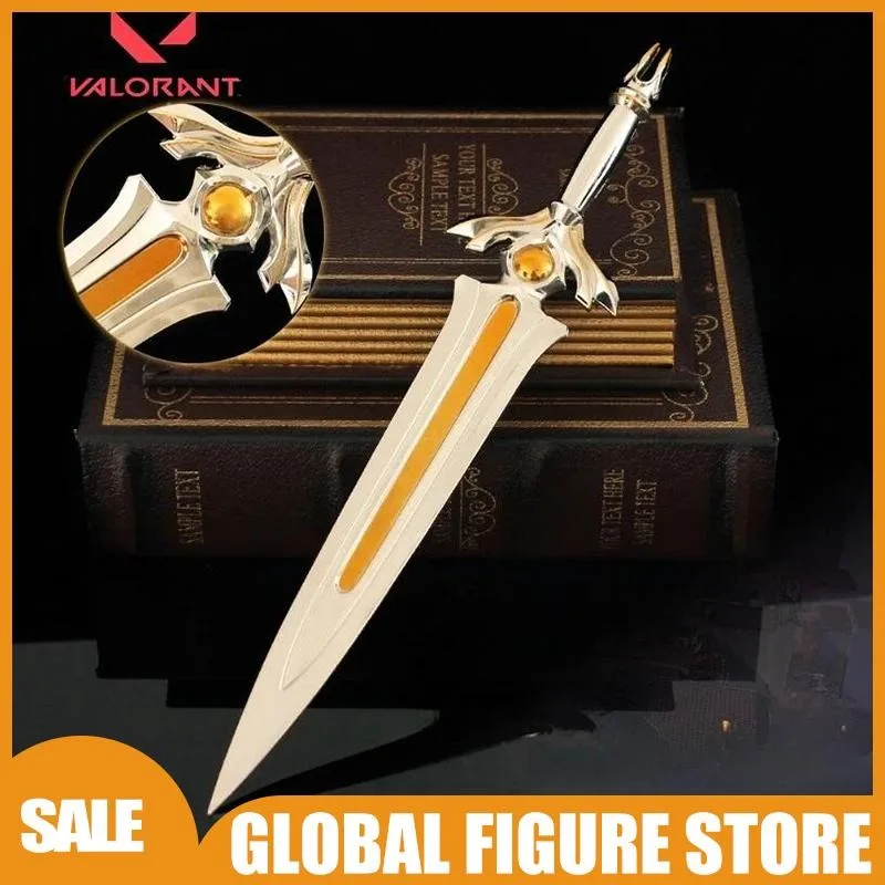 28cm New VALORANT Game Peripheral Weapon Model Alloy Sword Decoration Ornaments Cosplay Props Boys Birthday Dolls Gifts Toys
28cm New VALORANT Game Peripheral Weapon Model Alloy Sword Decoration Ornaments Cosplay Props Boys Birthday Dolls Gifts Toys