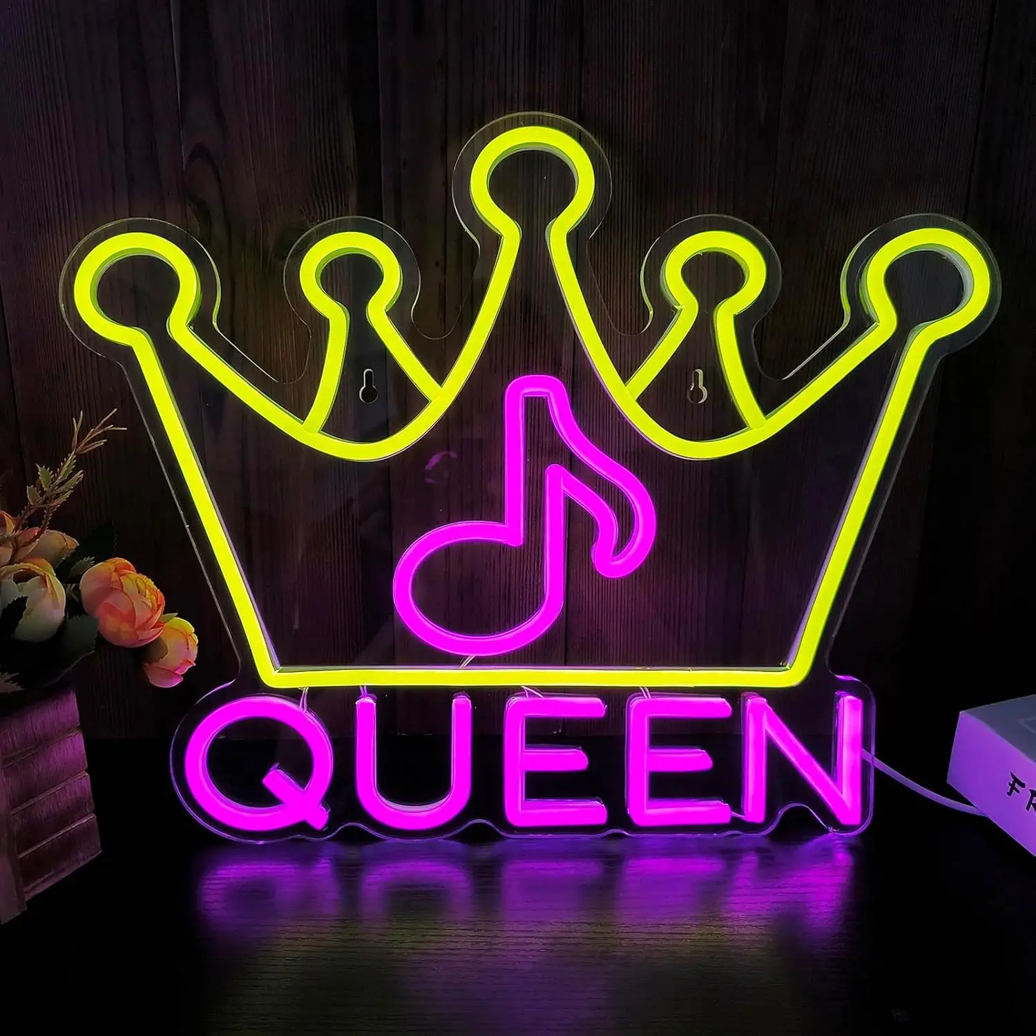 Светодиодный неоновый свет Music Queen — питание от USB, с диммером, регулируемой яркостью, идеально подходит для комнат, домашних баров, декора вечеринок
Светодиодный неоновый свет Music Queen — питание от USB, с диммером, регулируемой яркостью, идеально подходит для комнат, домашних баров, декора вечеринок
