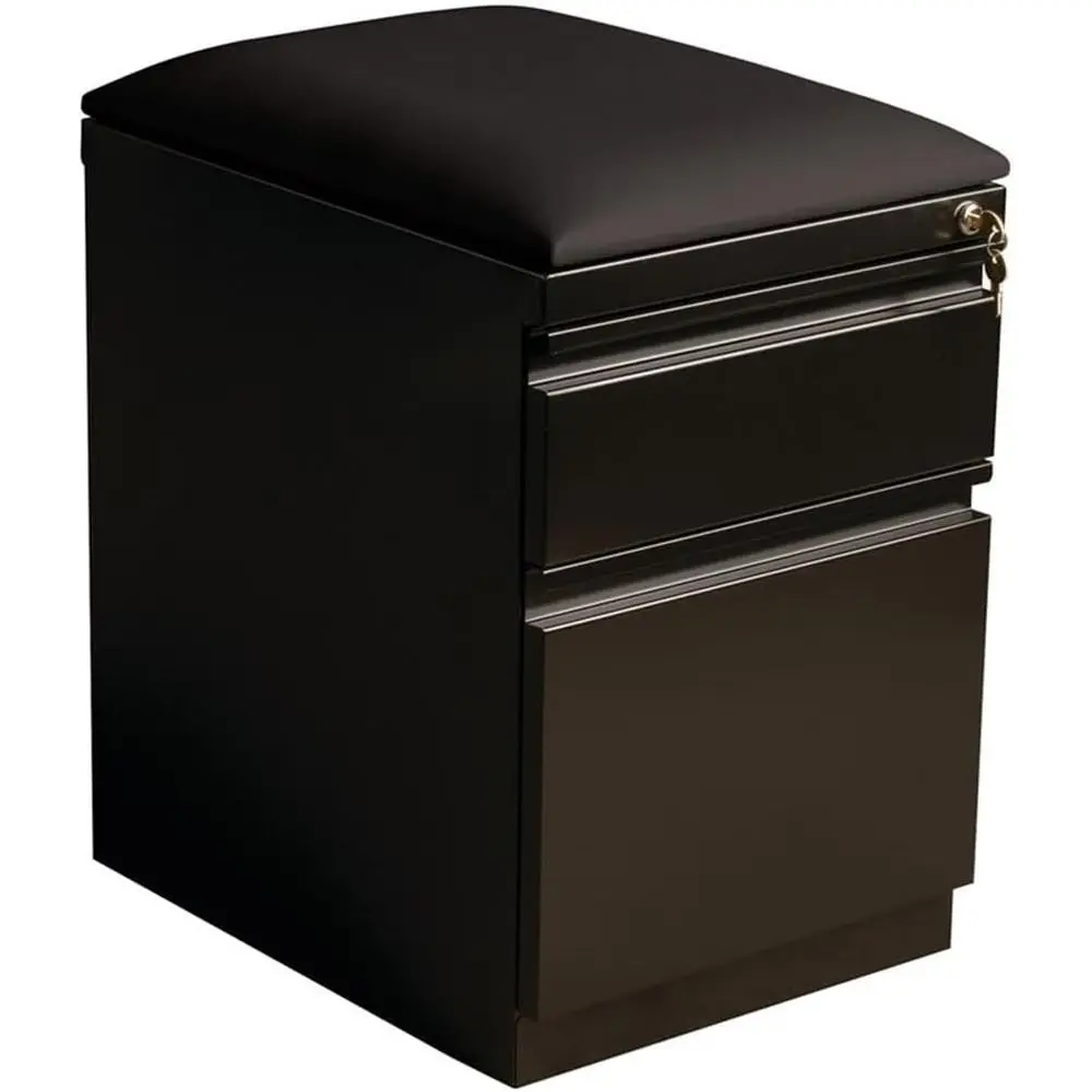 2-Drawer Metal Mobile Pedestal File Cabinet, 23.75 Height, Black Finish, Polyurethane Cushion, Casters, Letter-Size Storage
2-Drawer Metal Mobile Pedestal File Cabinet, 23.75 Height, Black Finish, Polyurethane Cushion, Casters, Letter-Size Storage