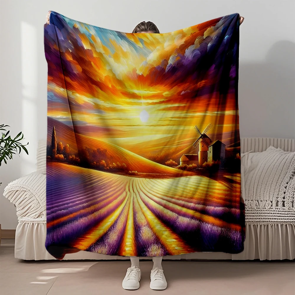 Thoughtful Gift Flannel Cozy Blanket Lavender Sunset Bliss Oriental Bedspread Knit Throw With Durable Breathable Blankets
Thoughtful Gift Flannel Cozy Blanket Lavender Sunset Bliss Oriental Bedspread Knit Throw With Durable Breathable Blankets