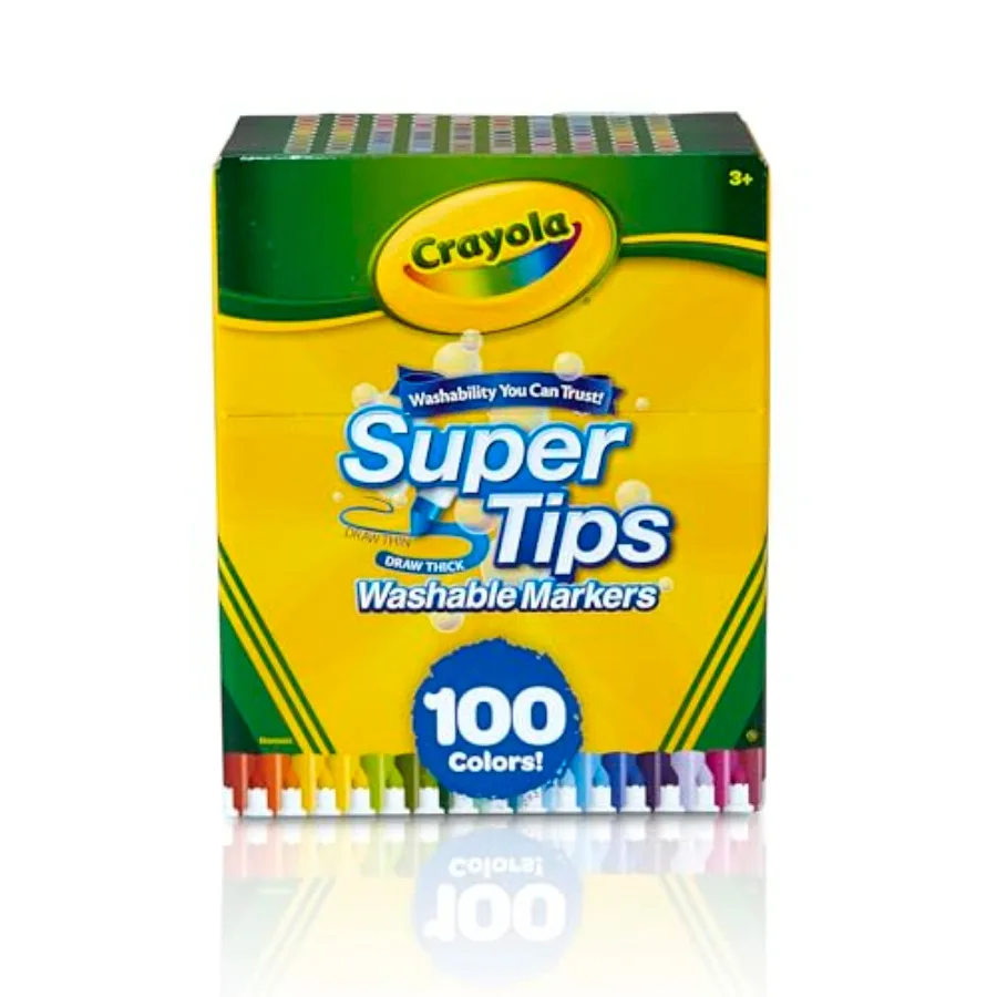 Super Tips Marker Set 100ct,Fine Point Washable Markers, Teacher Must Haves, Back to School Supplies for and Adults, Art Suppli
Super Tips Marker Set 100ct,Fine Point Washable Markers, Teacher Must Haves, Back to School Supplies for and Adults, Art Suppli