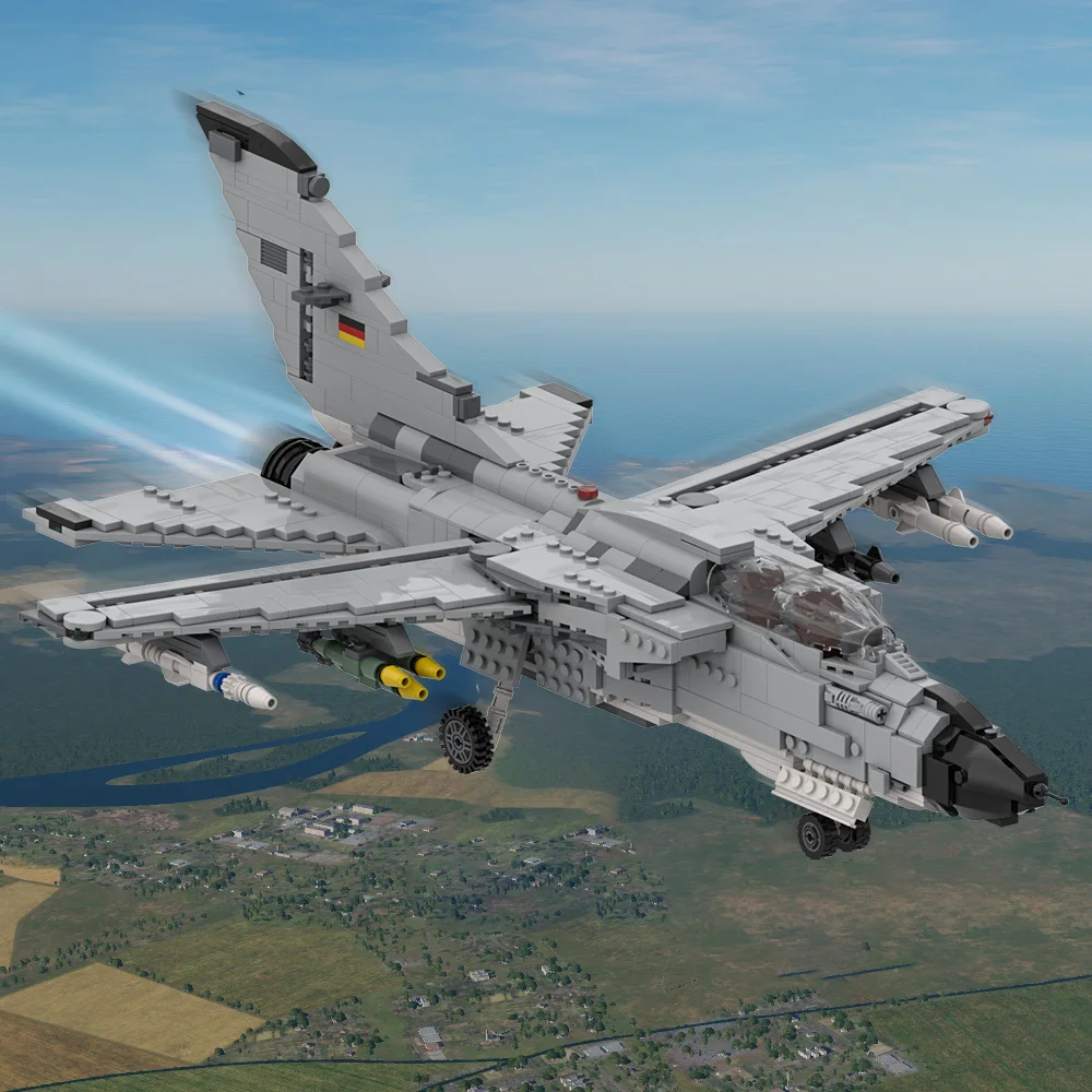 1337PCS MOC Military WW II Fighter Building Blocks Panavia TORNADO Plane Model Bricks DIY Assemble Toy Gift for Children Boys
1337PCS MOC Military WW II Fighter Building Blocks Panavia TORNADO Plane Model Bricks DIY Assemble Toy Gift for Children Boys