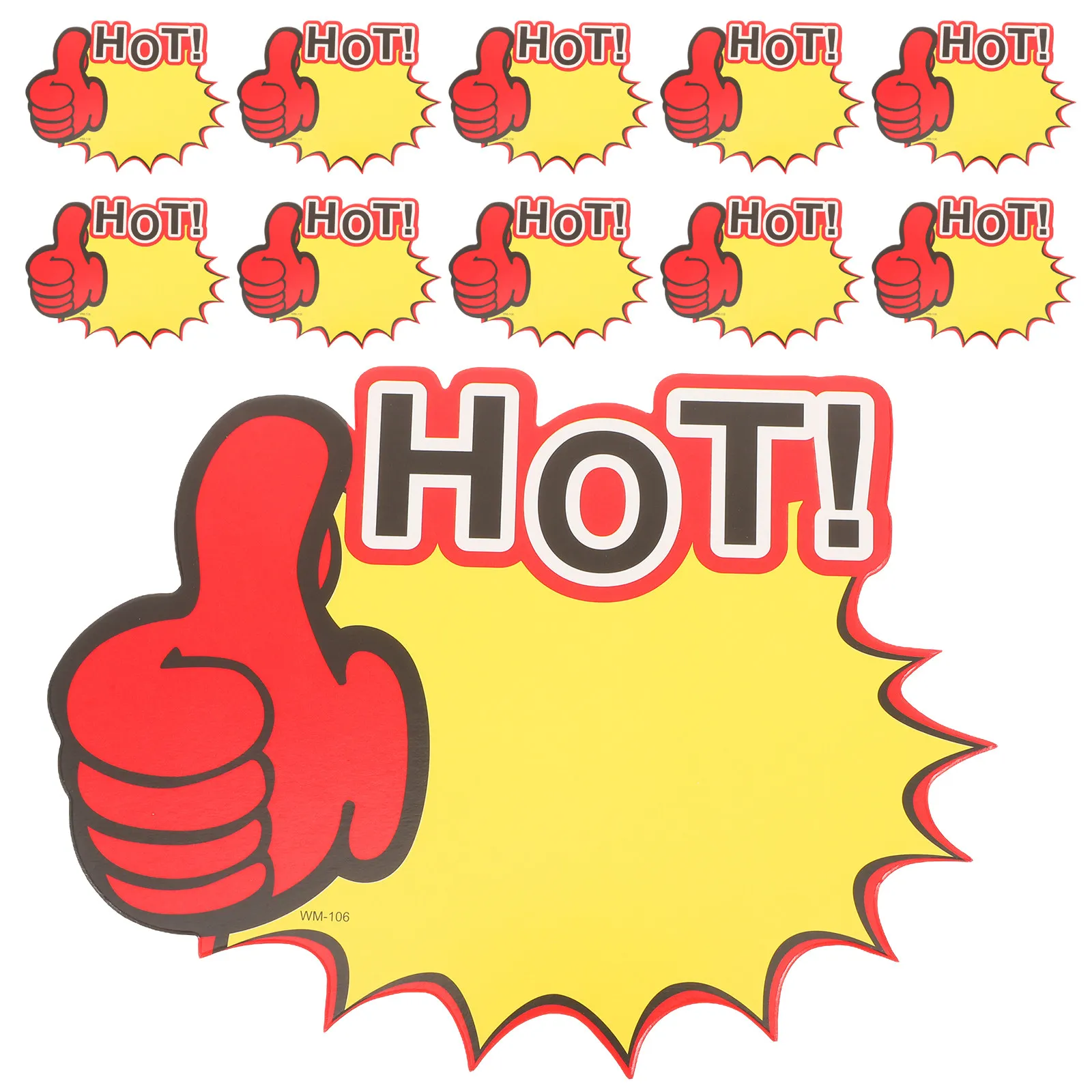100Pcs Price Tags Star Shaped Burst Signs Bright Store Sale Labels Writable Small Business Poster Board
100Pcs Price Tags Star Shaped Burst Signs Bright Store Sale Labels Writable Small Business Poster Board