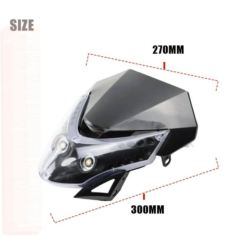 LING QI Universal 12V 35W Motorcycle Headlight LED Vision Front Headlamp Fairing For Almost Motorcycle Dirt Pit Bike
LING QI Universal 12V 35W Motorcycle Headlight LED Vision Front Headlamp Fairing For Almost Motorcycle Dirt Pit Bike