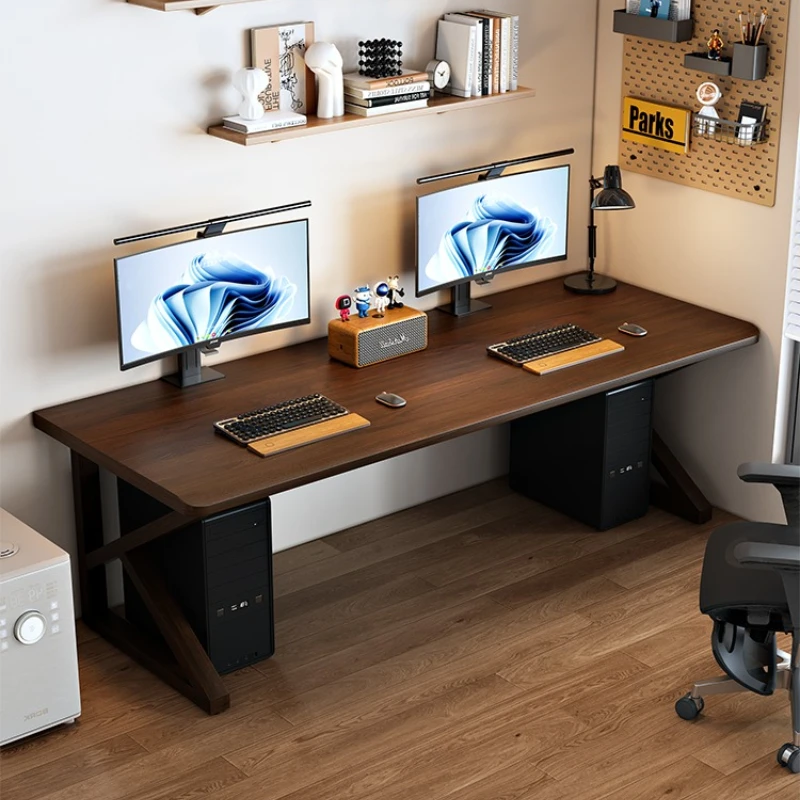 Solid wood large board computer desk Double e-sports table Desktop home desk Long desk Bedroom writing table Workbench
Solid wood large board computer desk Double e-sports table Desktop home desk Long desk Bedroom writing table Workbench