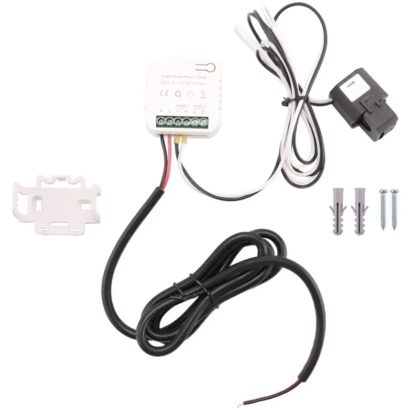 A01E-Tuya Smart Wifi Energy Meter 80A With Current Transformer Clamp Kwh Power Monitor Electricity Statistics 90- 250V
A01E-Tuya Smart Wifi Energy Meter 80A With Current Transformer Clamp Kwh Power Monitor Electricity Statistics 90- 250V