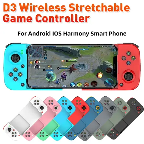 Mando inalámbrico D3 para teléfono móvil, Gamepad extensible con Bluetooth 5,0, para Samsung, Huawei, Xiaomi, Android e IOS