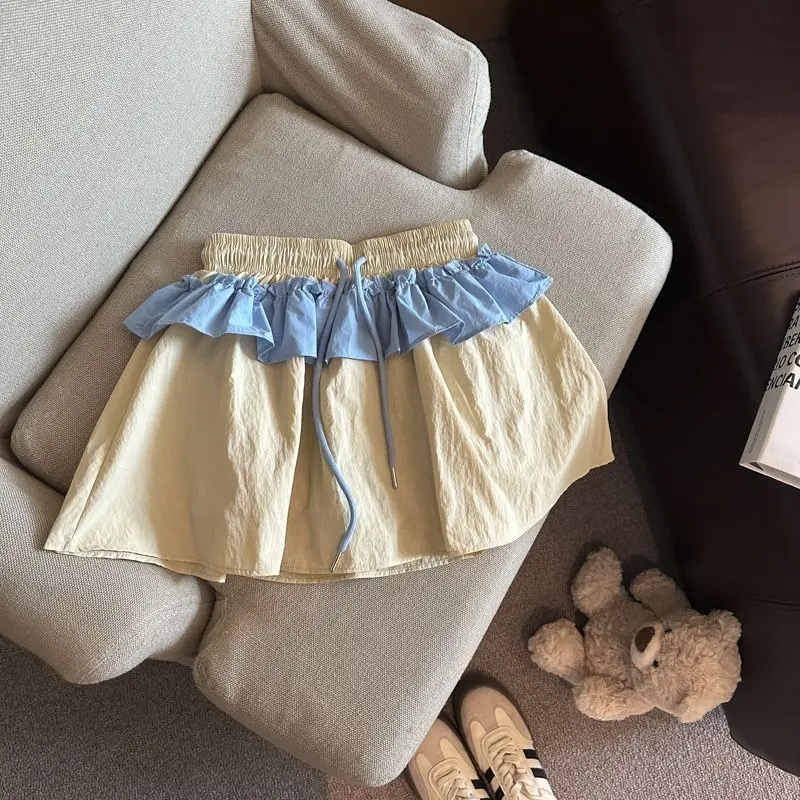 Y2k Ruffles Patchwork A-line Skirt for Women Summer High Waist Drawstring Skirts 2025 New All-match Faldas Sexy Mujer
Y2k Ruffles Patchwork A-line Skirt for Women Summer High Waist Drawstring Skirts 2025 New All-match Faldas Sexy Mujer