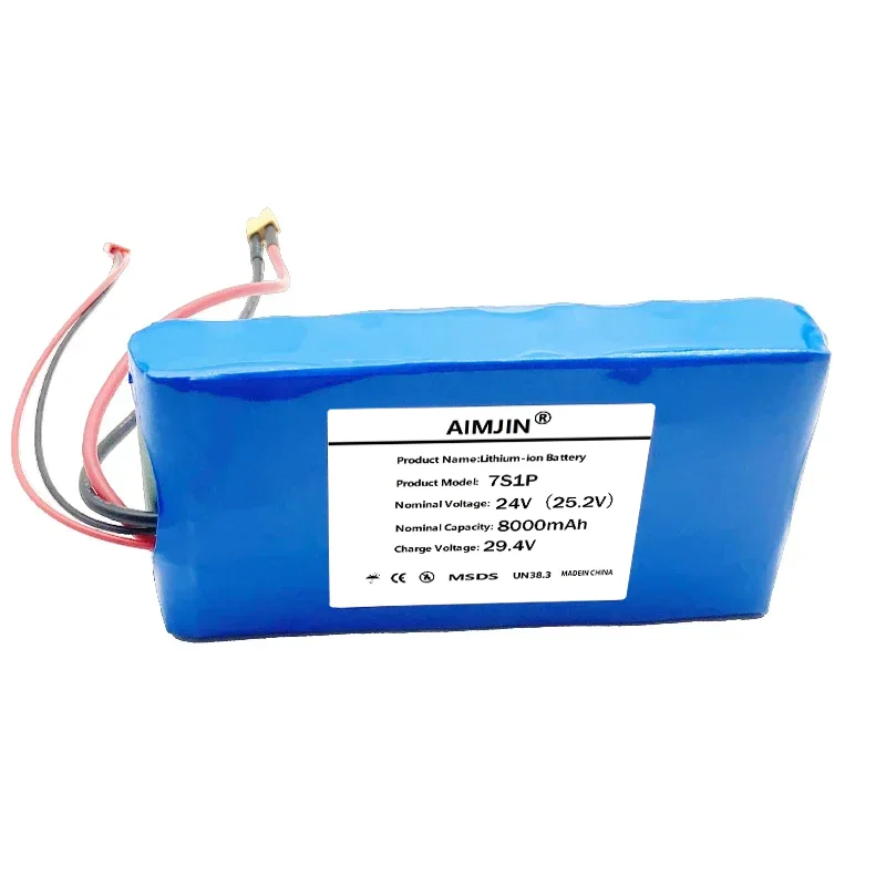 18650 7S1P 25.2V 24V 8000mAh Li-ion Battery Pack with BMS,For Monitoring Speaker Small Electric Unicycle Rechargeable Battery
18650 7S1P 25.2V 24V 8000mAh Li-ion Battery Pack with BMS,For Monitoring Speaker Small Electric Unicycle Rechargeable Battery