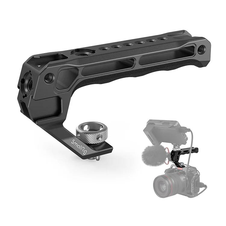 SmallRig Top Handle with 3/8"-16 Locating Holes for Grip for Camera Cage, Universal Video Rig with 5 Cold Shoe 3765
SmallRig Top Handle with 3/8"-16 Locating Holes for Grip for Camera Cage, Universal Video Rig with 5 Cold Shoe 3765