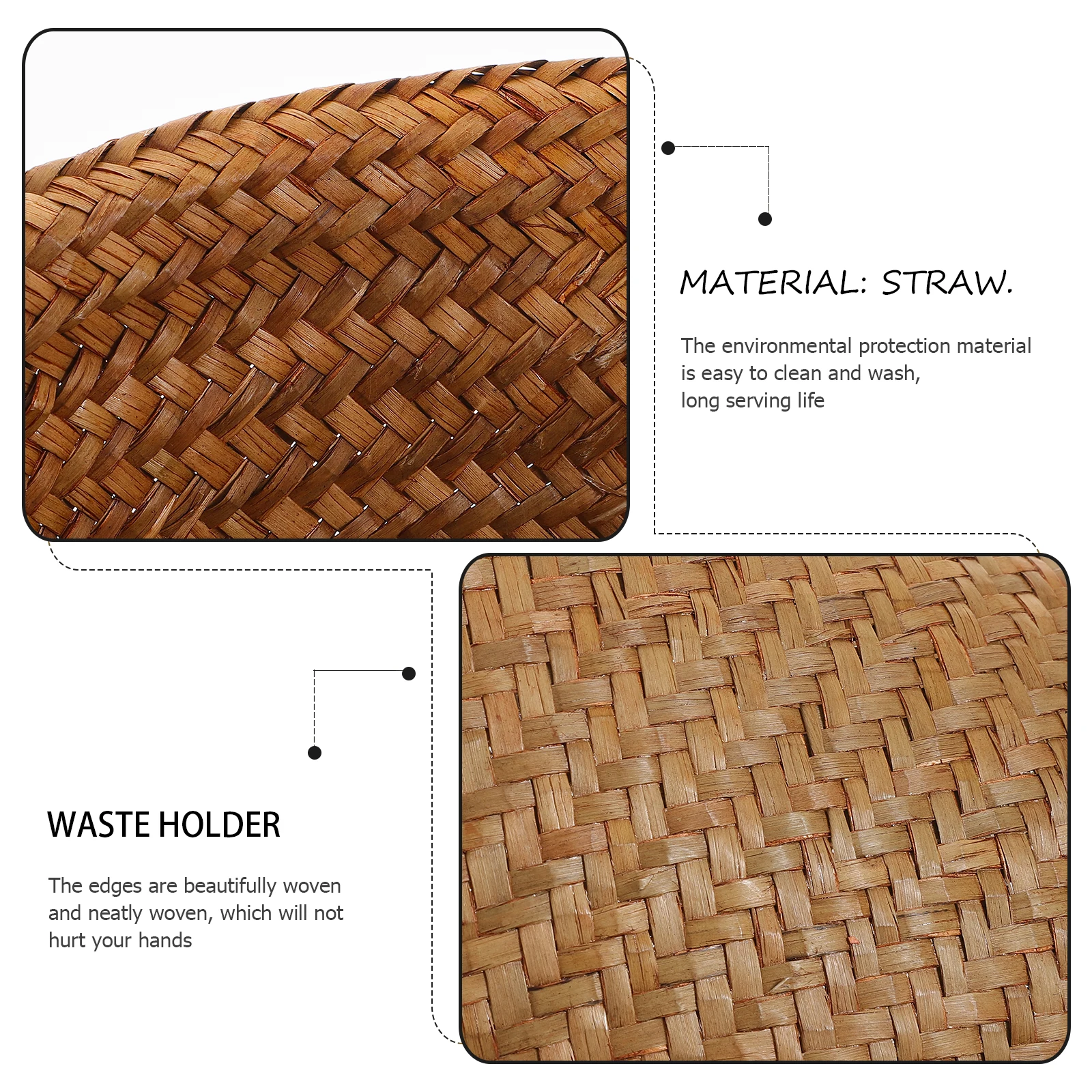 Rattan Storage Basket Waste Paper Basket Home Trash Can Decorative Garbage Bin Bedroom Office Bathroom Small Straw Woven
Rattan Storage Basket Waste Paper Basket Home Trash Can Decorative Garbage Bin Bedroom Office Bathroom Small Straw Woven