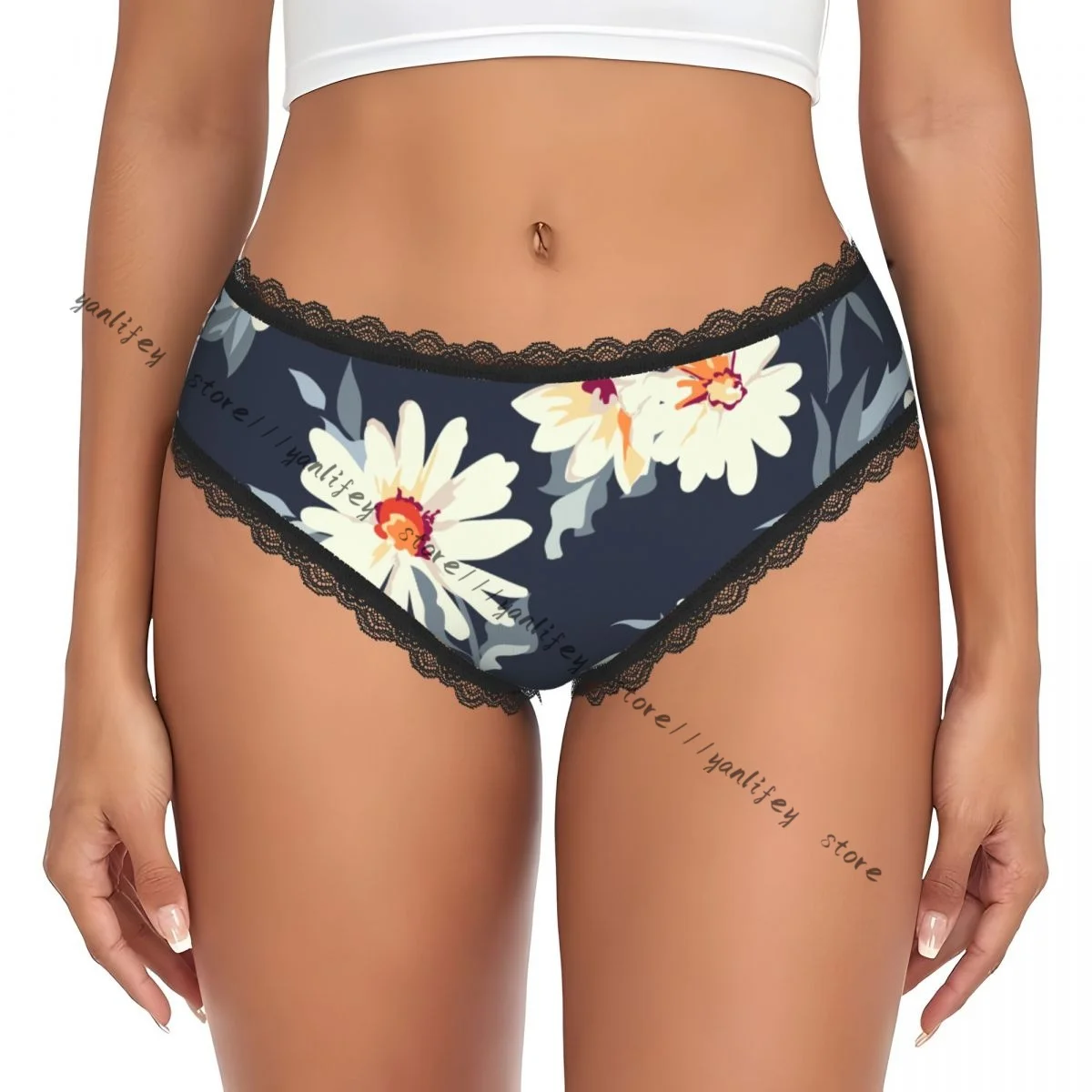 Women Lace Triangle Underwear Pretty Daisy Floral Daily Panties
Women Lace Triangle Underwear Pretty Daisy Floral Daily Panties