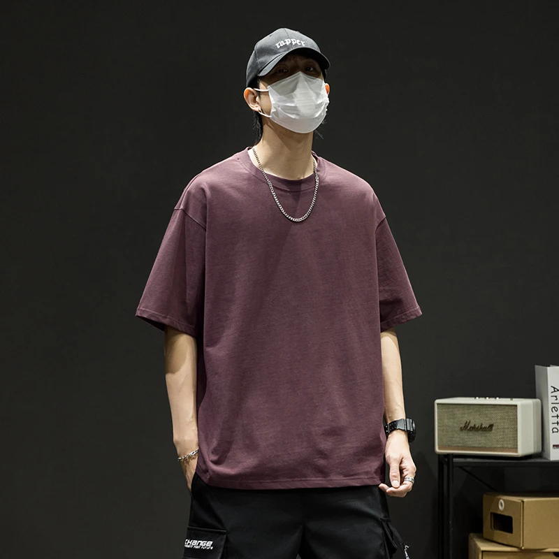 Summer American Style Street 100% Cotton T-shirts for Men 2024 Oversized Basic T Shirt Drop-Shoulder Tshirt Streetwear Tops Tee
Summer American Style Street 100% Cotton T-shirts for Men 2024 Oversized Basic T Shirt Drop-Shoulder Tshirt Streetwear Tops Tee
