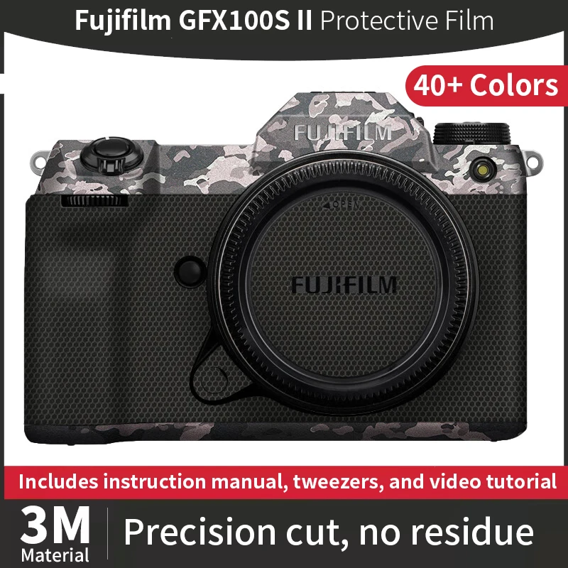 For Fujifilm GFX 100Sii Skin,Fujifilm GFX 100S II Camera Sticker,Scratch-resistant protective film, full coverage protection
For Fujifilm GFX 100Sii Skin,Fujifilm GFX 100S II Camera Sticker,Scratch-resistant protective film, full coverage protection